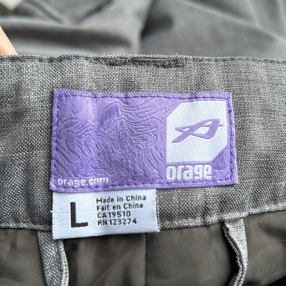 Women’s Gray Orage Insulated Ski/Snow Pants, Size Large - Picture 7 of 9